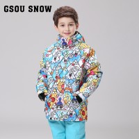 Зимний горнолыжный теплый детский костюм Gsou SNOW